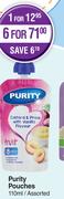 Purity Pouches Assorted- For 6 x 110ml