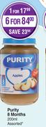 Purity 8 Months Assorted- For 1 x 200ml