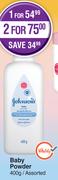 Johnson's Baby Powder Assorted- For 2 x 400g