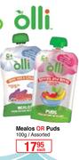 Olli Mealos Or Puds Assorted-100g Each