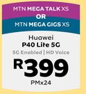 Huawei P40 Lite 5G Enabled/HD Voice-MTN Mega Talk XS Or MTN Mega Gigs XS