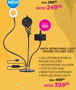 Insta Series Ring Light/Phone Holder/Des