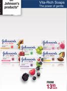 Johnson's Vita Rich Soaps The Power Of Gentle-Each
