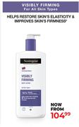 Neutrogena Visibly Firming Face Care Products-Each