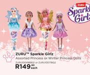 Zuru Sparkle Girlz Assorted Princess Or Winter Princess Dolls ZURU100496BQ1 Or ZURU10017BQ2-Each