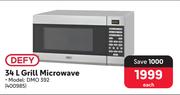 Defy 34Ltr Grill Microwave DMO392 