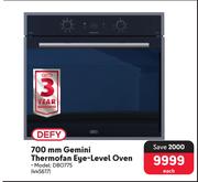 Defy 700mm Gemini Thermofan Eye-Level Oven DBO775 