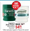 Ingram's Body Cream Assorted-450ml/500ml Each
