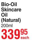 Bio-Oil Skincare Oil (Natural)-200ml Each