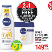 Nivea Firming Q10 Body Lotion Or Cream-400ml Each