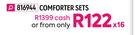 Kent Deluxe 6 Piece Comforter Sets (Double)
