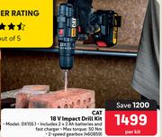 CAT 18V Impact Drill Kit DX155.1-Per Kit
