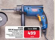 Ryobi 650W Impact Drill PD-652-Each