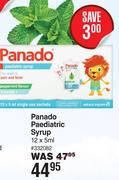 Panado Paediatric Syrup 332082-12 x 5ml