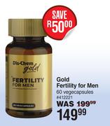Dis-Chem Gold Fertility For Men 60 Vegecapsules