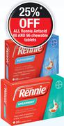 Rennie Antacid 96 Chewable Tablets Assorted