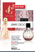 Jimmy Choo I Want Choo EDP 40ml Value Pack + Signature EDP 40ml-Per Pack