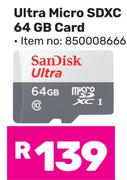 Sandisk Ultra Micro SDXC 64GB Card (850008666)