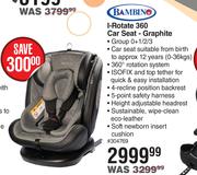 Bambino I-Rotate 360 Car Seat-Graphite