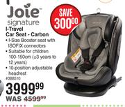Joie Signature I-Travel Car Seat-Carbon