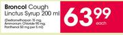 Broncol Cough Linctus Syrup-200ml Each
