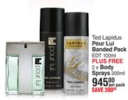 Ted Lapidus Pour Lui Banded Pack-Per Pack