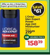 L'Oreal Men Expert Power Age 24H Moisturiser-50ml