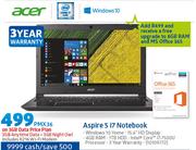 Acer Aspire 5 I7 Notebook-On 3GB Data price Plan