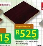 Melawood Board 2750x1830x16mm-Each
