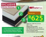 Mastertop Kitchen Worktops 3660x600x32mm-Each
