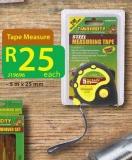 Tape Measure 5m x25mm-Each