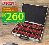 Prown 35 Piece Router Bit Set-Per Set