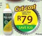 Cold Glue White-1ltr Each