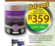 Plascon Velvaglo Water Based Enamel White-5L