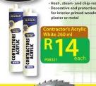 Contractor's Acrylic White-260ml Each
