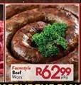Butchery Beef Wors-Per Kg