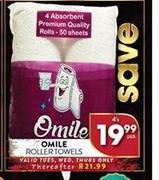 Omile Roller Towels-4's Pack