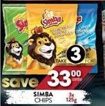Simba Chips-3 x 125g