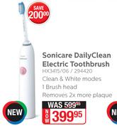 Sonicare Daily Clean Electric Toothbrush HX3415/06/294420