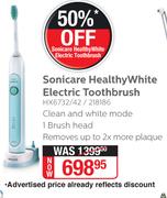 Sonicare Healthywhite Electric Toothbrush HX6732/42/218186