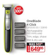 Philips One Blade 4 Click QP2530/20/228110