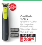Philips One Blade 2 Click QP2510/10/228101