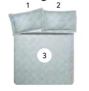 Ophelia Basic 3 Piece Duvet Cover Sets (Double)