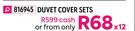 Mona Basic 3 Piece Duvet Cover Sets (Double)