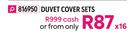 Mona Deluxe 6 Piece Duvet Cover Sets (Double)