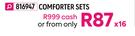 Mona Basic 3 Piece Comforter Sets (Double)