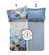 Mona Basic 3 Piece Duvet Cover Sets (Double)