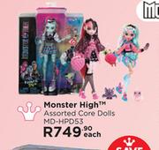 Monster High™ Assorted Core Dolls MD-HPD53-Each
