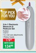 Dquip 6 Piece Electronic Manicure & Pedicure Set