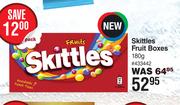 Skittles Fruit Boxes 433442-180g Each